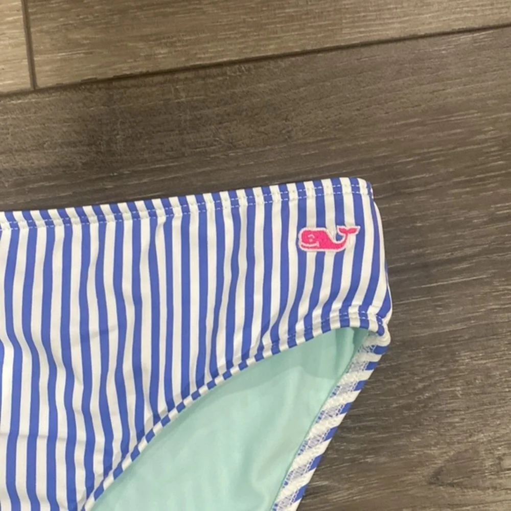 NWOT! Vineyard Vines Blue and White Striped Girls‎ Bikini Bottom